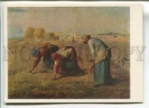 483998 USSR 1957 French painting Jean-Francois Millet Gatherers Ears