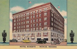 Postcard Hotel Roberts Muncie IN