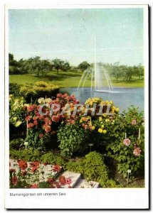 Postcard Modern Höhenpark Killesberg Blumengarten unteren am See