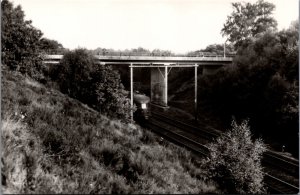 Netherlands Oosterbeek Schelmsebrug Train Vintage RPCP C025