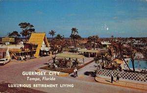 Tampa Florida Guernsey City mobile home retirement living vintage pc Z28456