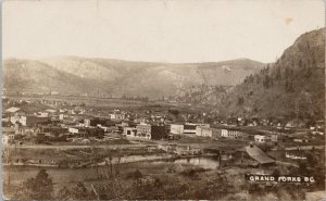 Grand Forks BC British Columbia Town View Unused Rumsey & Co RPPC Postcard H15