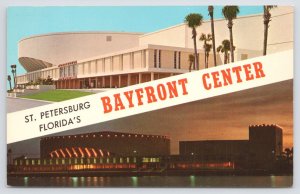 Banner~St Petersburg FL~Bayfront Center Auditorium~Day & Night Views~Vintage PC