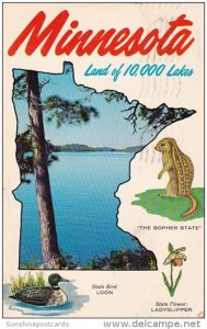 State Map Of Minnesota 1988