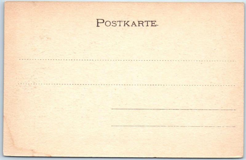 GRUSS aus WIESBADEN, GERMANY   Curhaus, Gartenansicht  c1900s UDB  Postcard