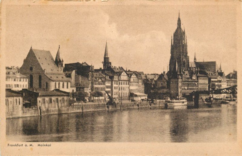 Lot of 5 vintage postcards all Frankfurt am Main, Germany