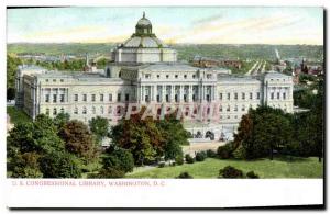 Old Postcard U S Congressional Library Washington D C Library
