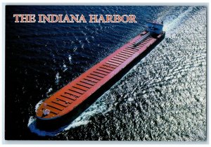c1970's The Indiana Harbor Largest Ship Great Lakes Michigan MI Vintage Postcard