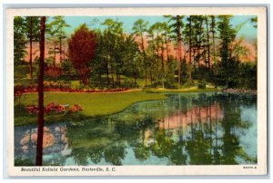 1957 Beautiful Kalmia Gardens Hartsville South Carolina SC Vintage Postcard