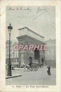 Postcard The Old Paris Porte Saint-Martin