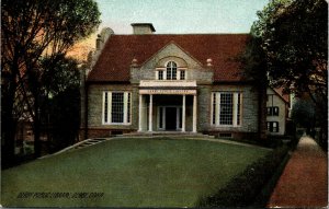 Vtg 1910s Derby Public Library Derby Connecticut CT Postcard