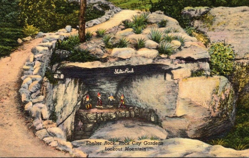 Tennessee Chattanooga Lookout Mountain Shelter Rock Rock City Gardens