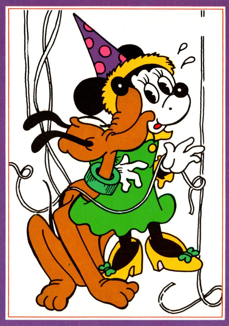 Walt Disney Productions Minnie Mouse and Pluto | Topics - Disney - Other,  Postcard