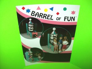 Bobs Space Racers BARREL OF FUN Original 1995 Redemption Arcade Game Sale Flyer