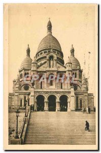 Old Postcard Paris Strolling The Sacre Coeur Basilica