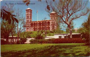 House Parliment Bermuda Exterior VTG Postcard UNP Unused Vintage Chrome 