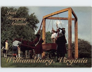 Postcard Just Hanging Around, Williamsburg, Virginia