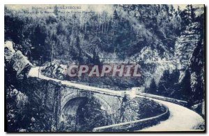 Old Postcard Dauphine Vercors Gorges of the Bourne Bridge White Ghouls