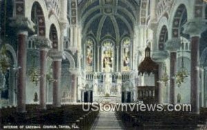 Interior of Catholic Church - Tampa, Florida FL  