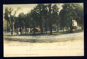 Haverhill, Massachusetts/MA/Mass Postcard, City Hall Park, 1906!