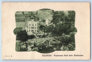 Volpedo Alessandria Italy Postcard Panorama Sources From the Madeleine 1924