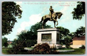 Portsmouth Fitz-John Porter Statue  New Hampshire  Postcard  c1915