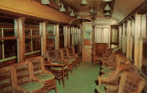 CT - New Haven. Branford Trolley Museum, Private Parlor Car Interior