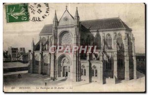 Old Postcard Rennes The Basilica of St Aubin