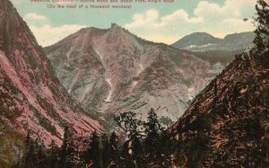 Vintage Postcard 1910's View Sphinx Rock and South Fork King's River California