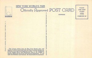 NY, 1939 New York World's Fair AERIAL~TEXTILE BLDG~COURT OF STATES *3* Postcards