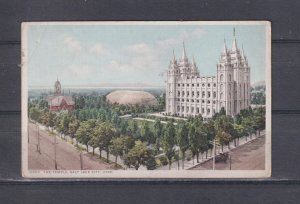 UTAH, SALT LAKE CITY, THE TEMPLE, c1910 ppc., unused.
