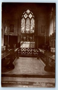 RPPC Parish Church LONG BUCKBY Northamptonshire UK Bedford series Postcard