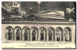 Old Postcard Amiens Tombs Tomb of Thomas of Savoy Chanoine