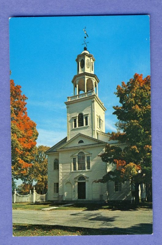 Old Bennington, Vermont/VT Postcard, Old First Church #3