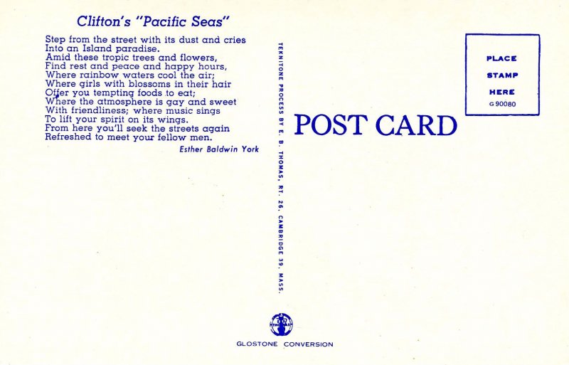 CA - Los Angeles. Clifton's Pacific Seas, Exterior