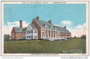 Iowa Davenport Royal Neighbor Home A Real Home At The End Of The Road 1935