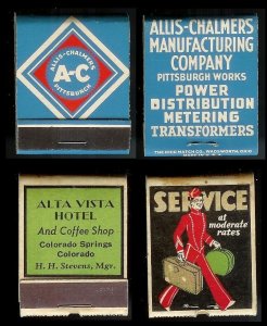 FULL UNSTRUCK MATCHBOOK Collection (32) all different from 1930s to 1950s