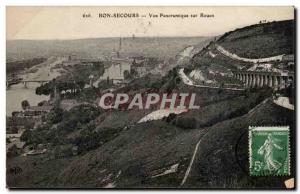 Bonsecours - Panoramic View of Rouen Old Postcard