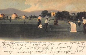 Delaware Water Gap Pennsylvania Calendo Golf Links Hand Colored Litho. PC U2157