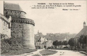 CPA Fougeres Tour Surienne et rue du Chateau (1237600)