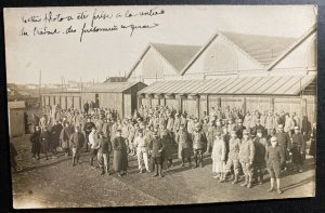 Mint France Real Picture Postcard WWI Soldiers At Barracks