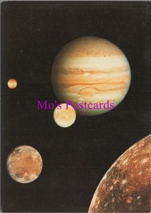 Astronomy Postcard - Space, Jupiter and Four Moons, Armagh Planetarium RR20926