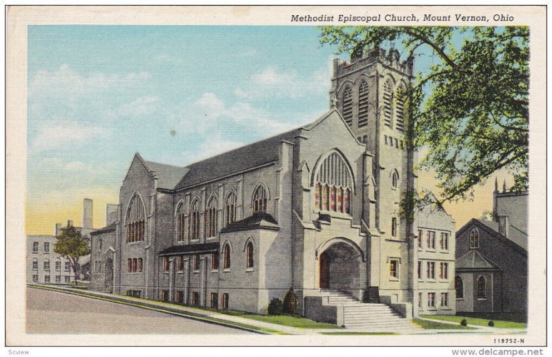 MOUNT VERNON, Ohio, 1930-1940's; Methodist Episcopal Church