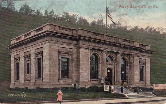 Post Office Oil City Pennsylvania 1911