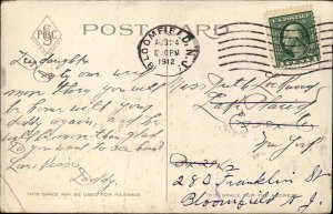 Manhattan New York City Transfer Trolley Train Station c1910 Postcard