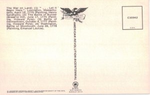Lexington Historical Society - America Revolution Bicentennial Painting Postcard
