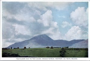 Postcard Ireland -The Pilgrims Way to the Cluds, Croagh Patrick, Westport County