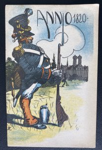 Mint Germany Color Picture Postcard Year 1820 Military