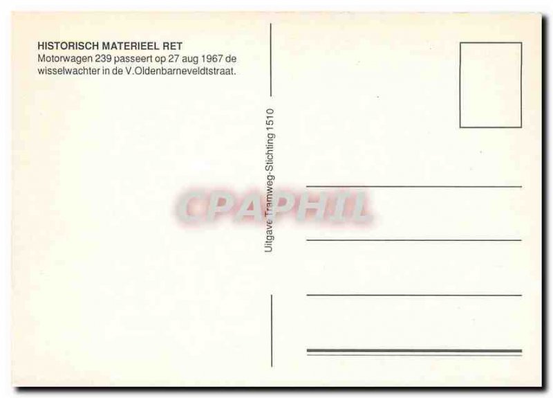 Postcard Modern Historisch MATERIEEL RET