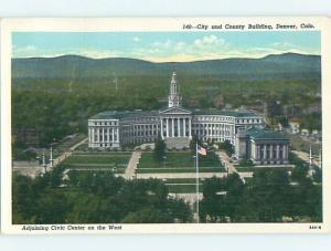 Unused W-Border CITY AND COUNTY BUILDING Denver Colorado CO p0221